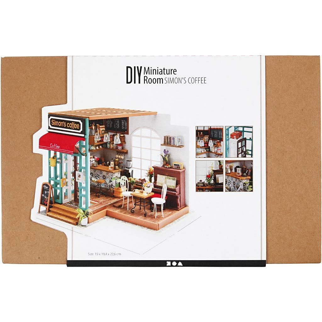 Creativ Company Bastelset – Kaffee-Motiv – aus Holz, mehrfarbig