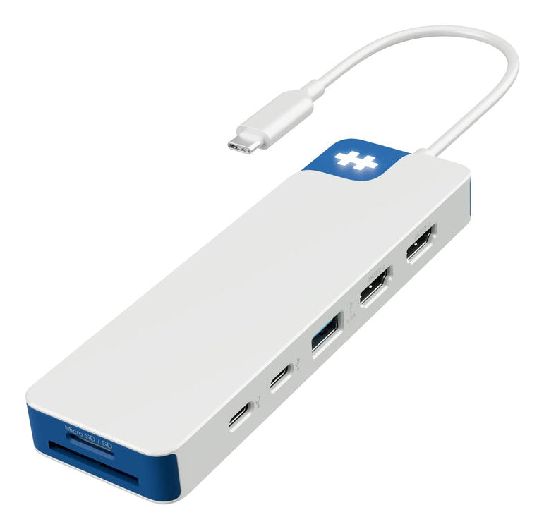 Targus HyperDrive Flex Multiport-Adapter – USB-C, 1× HDMI, 5× USB-A, 100 W PD, microSD, für Windows/Mac