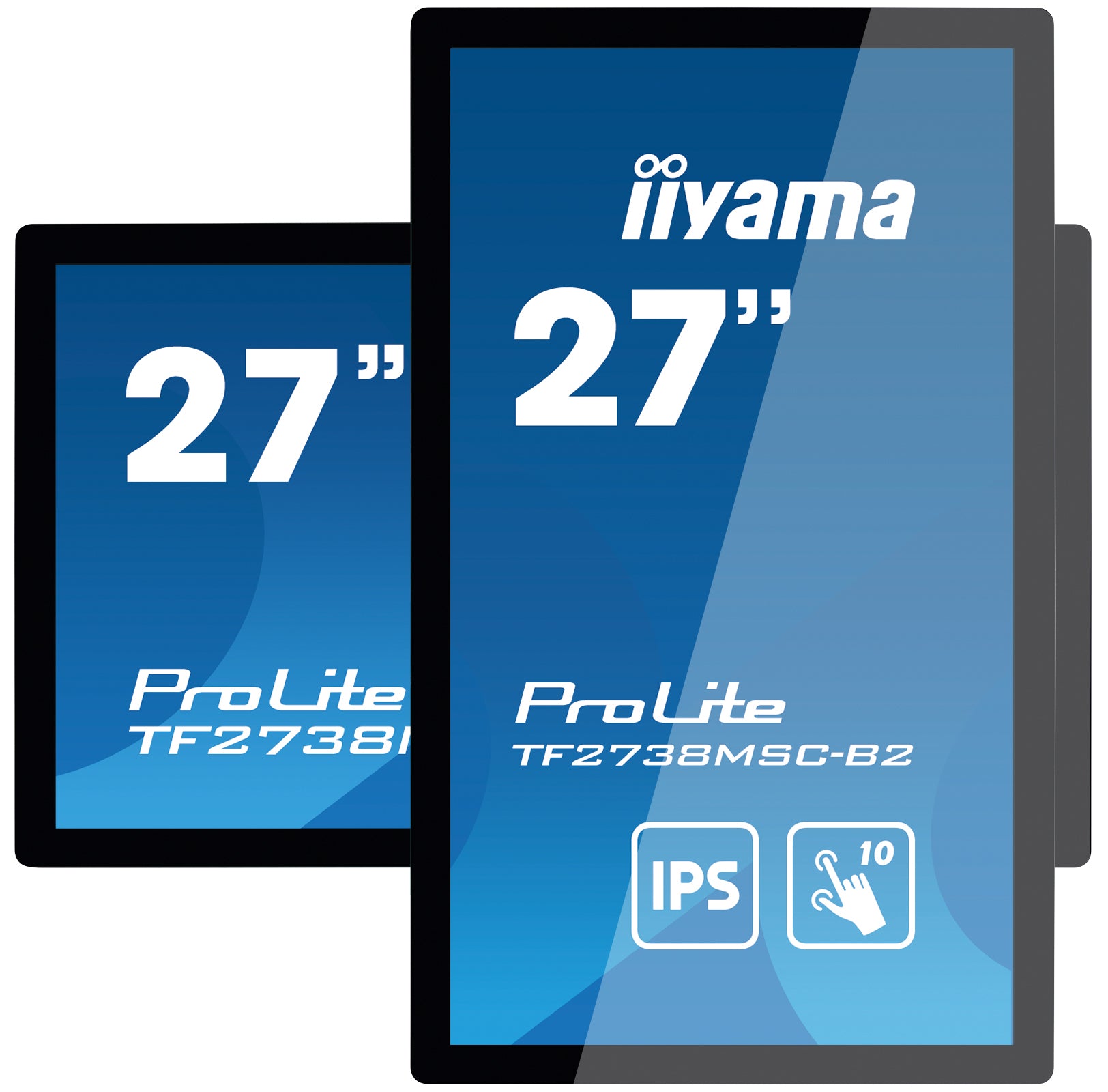 iiyama ProLite TF2738MSC-B2 – Monitor, 27", 1920 × 1080 (Full HD), Touch, Schwarz