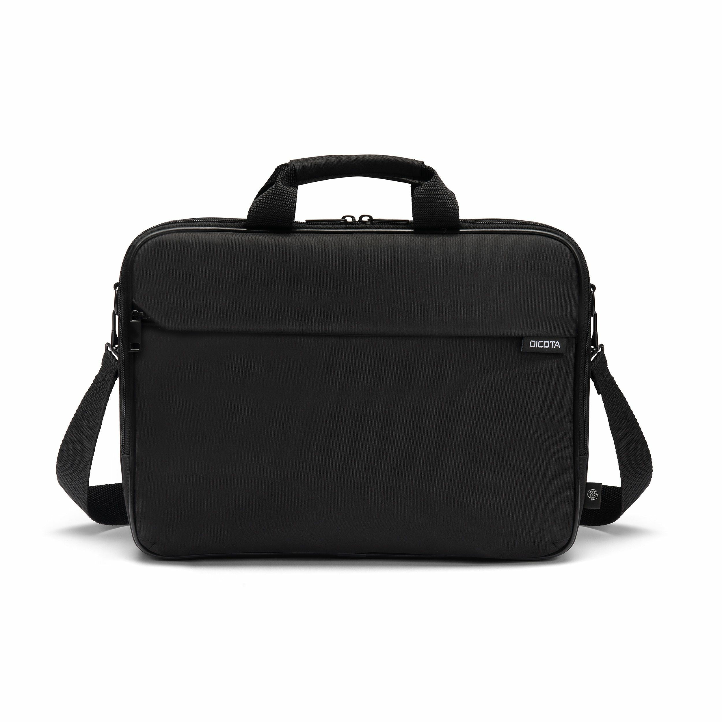 DICOTA Notebook-Tasche für Notebooks bis 17,3" – Abnehmbarer Gurt, Gepolstertes Fach – Schwarz