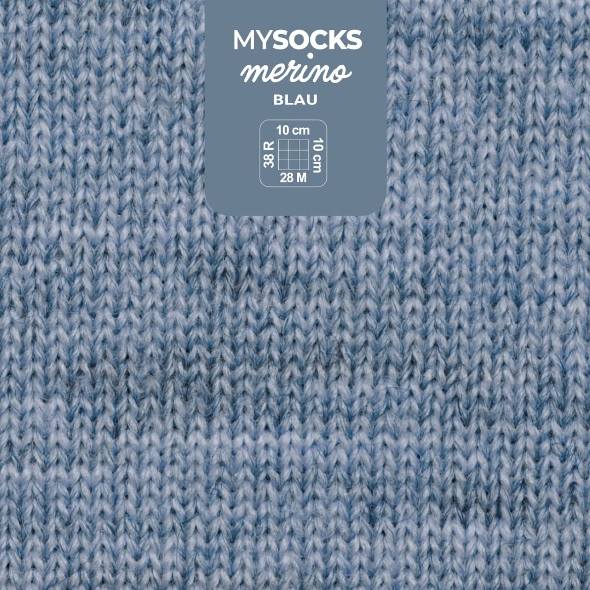 myBoshi mysocks Merino Melange Garn Blau – 100 g, 420 m, Nadel 3 mm, 75% Schurwolle/25% Polyamid, 1 Stk.