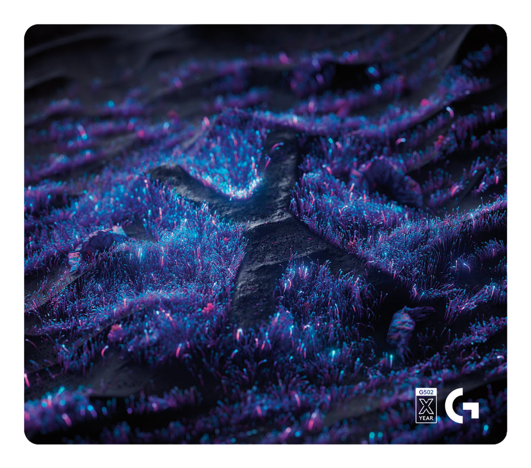 Logitech G G640 – Gaming-Mauspad – 460 × 400 mm, Textil, Schwarz, Blau