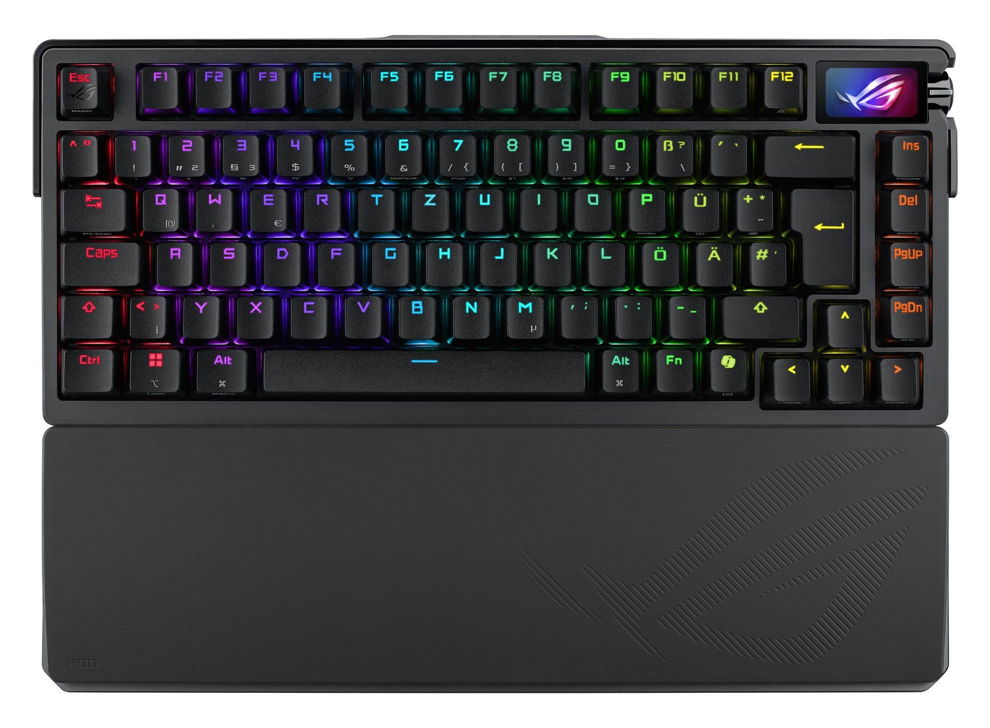 ASUS ROG Azoth Extreme – Tastatur, kabellos (Bluetooth/2,4 GHz), kabelgebunden (USB), CH-Layout (DE-CH)