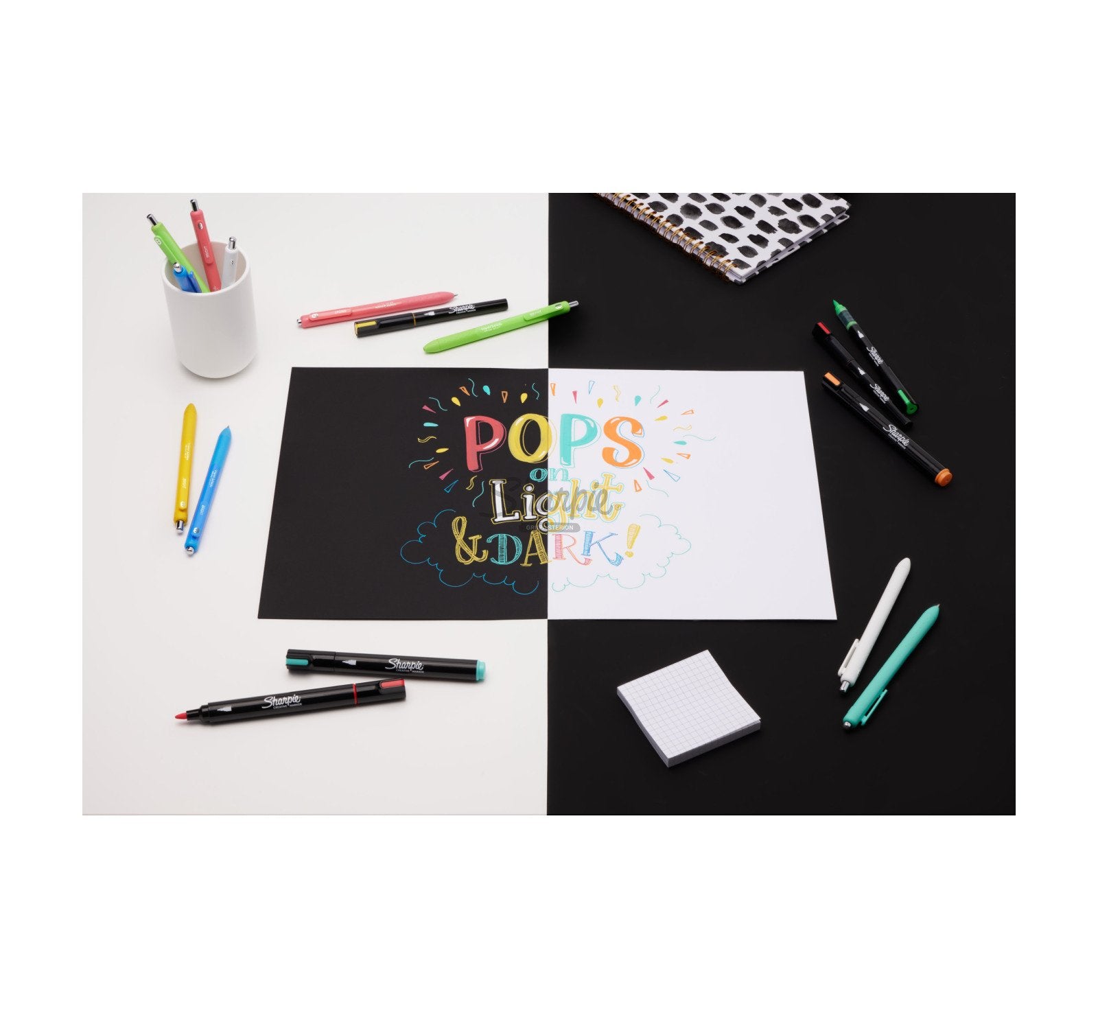 Sharpie Acrylmarker Creative – Rundspitze 2,5 mm – Sortiert – 12er-Set – Für dunkles Papier geeignet