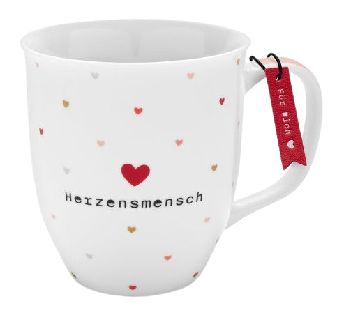 Sheepworld Tasse – 400 ml, Ø 9 cm, Porzellan, Weiss, spülmaschinenfest