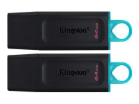 Kingston Technology Kingston DT Exodia USB-Stick – 64 GB, USB 3.2 Gen 1, Schwarz + Türkis