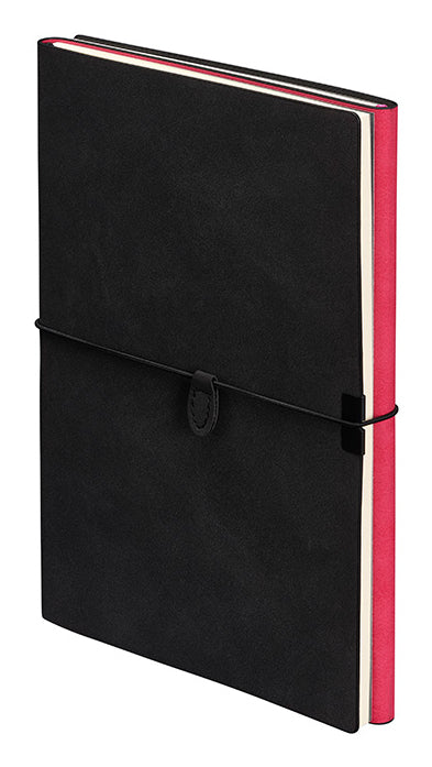 Kolma Notizbuch – A5 – blanko – 224 Seiten – 80 g/m² – Softcover, Gummiband, Stiftschlaufe, schwarz