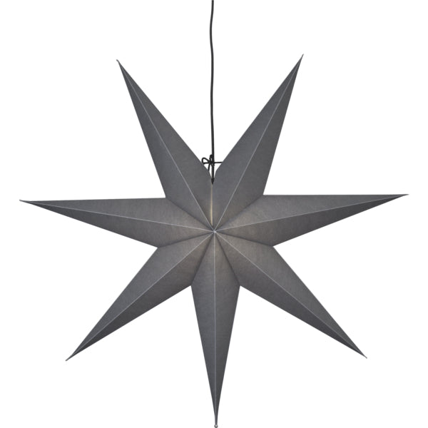 Star Trading Dekorationsfigur – für E14, 70 × 70 × 16 cm – Papier, grau