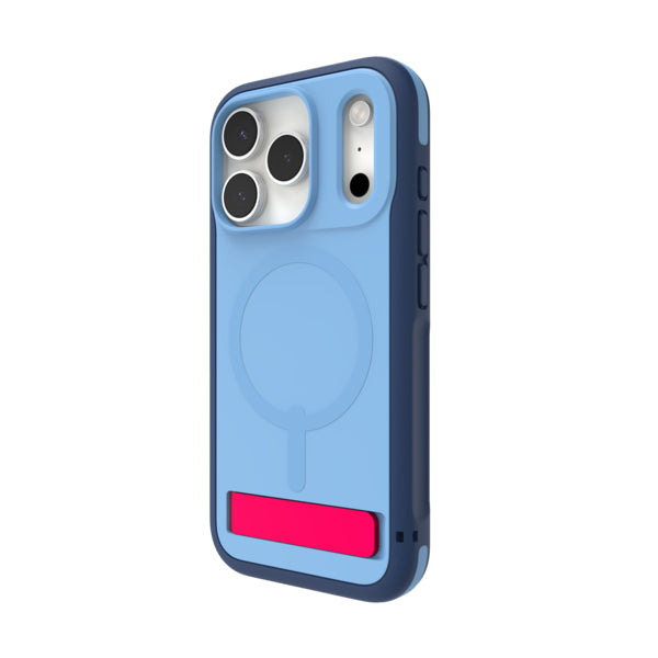 ZAGG Sedona Snap Backcover – für Apple iPhone 17 Pro, MagSafe, mit Ständer, Graphen, Blau, bis 4 m Sturzsicher