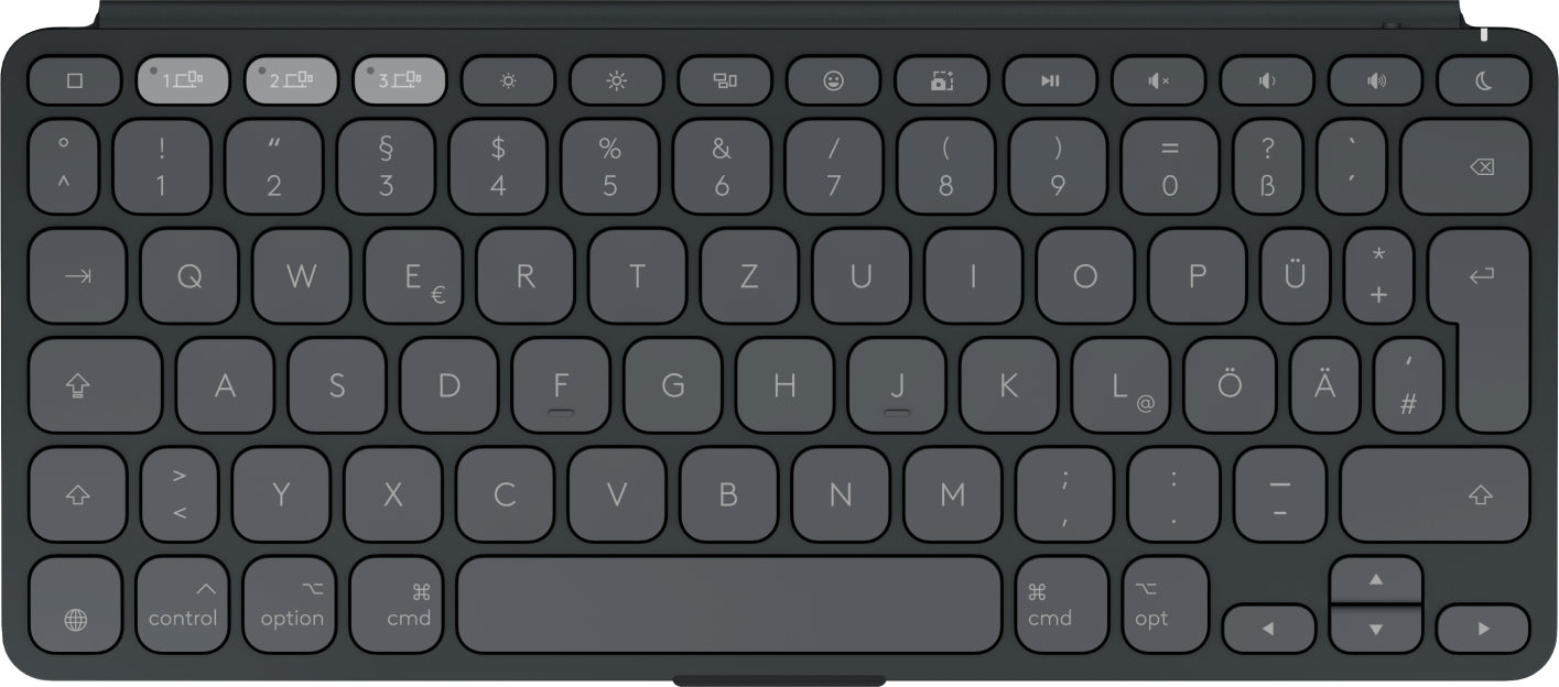 Logitech KEYS-TO-GO 2 – Tastatur, DE-Layout (DE), Graphit