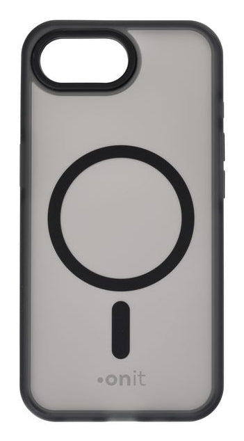 ONIT Backcover – für Apple iPhone 16e, MagSafe, PC+TPE+TPU, Schwarz, bis 3 m sturzsicher