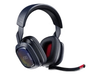 ASTRO Gaming A30 Gaming-Headset – Over-Ear, Stereo, Kabel + BT, mit USB-A-Dongle, Blau