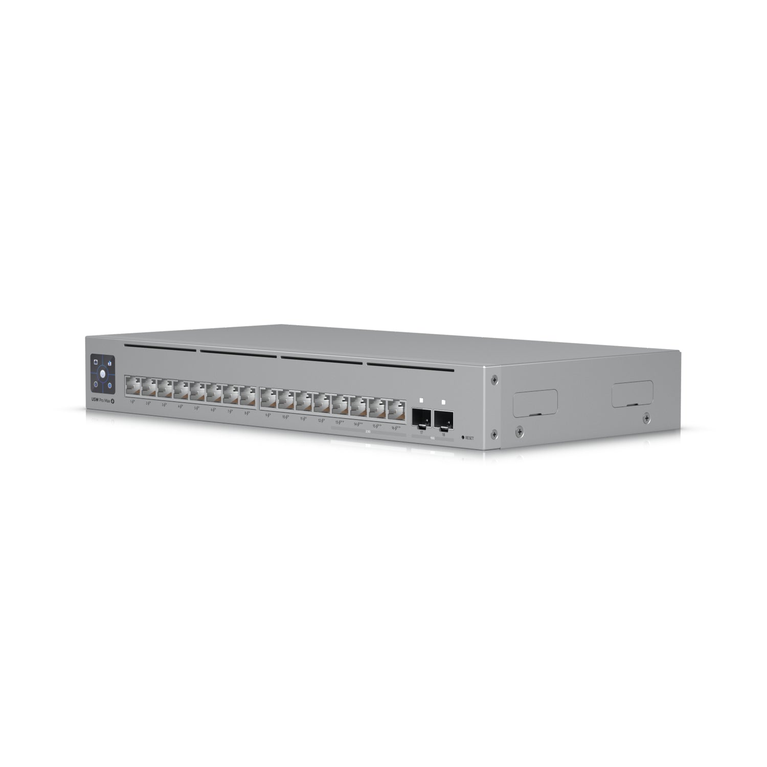 Ubiquiti Pro Max 16 PoE – Managed Switch – 12×GbE, 4×2.5G, 2×SFP+, L3, PoE++ 180 W, 19" Rack