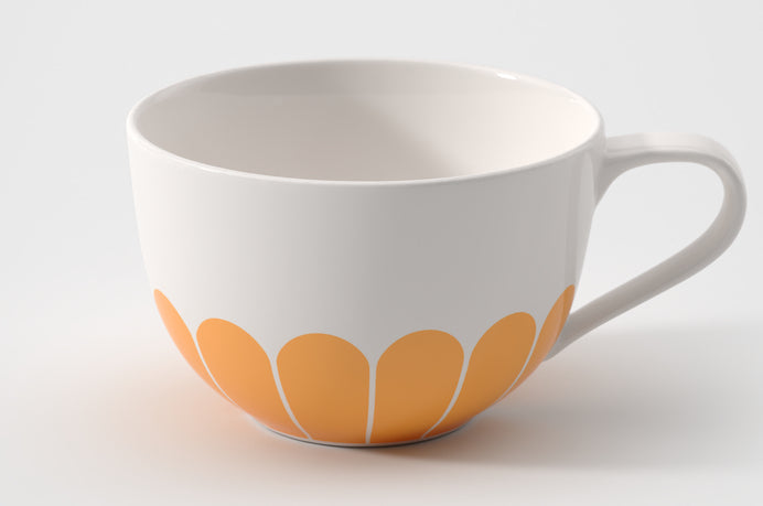 Villeroy & Boch Cappuccinotasse Fleur – 300 ml, Ø 11,1 cm, H 7,1 cm, Porzellan, spülmaschinenfest