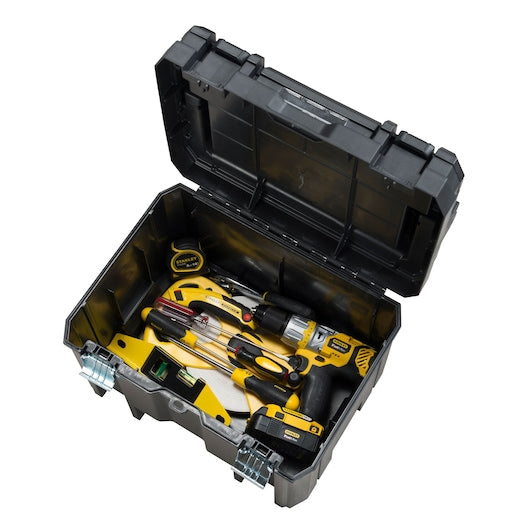 Stanley Werkzeugkasten FatMax TSTAK, 338 × 310 × 310 mm, 22,2 l, schwarz