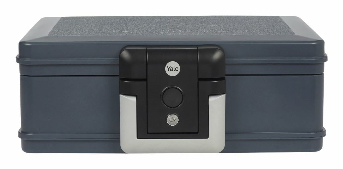 Yale Dokumentenkassette – mit Schlüsselschloss, Kunststoff, schwarz, 405 × 320 × 145 mm