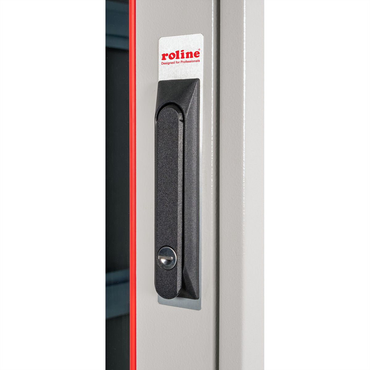 ROLINE Pro – 19" Netzwerkschrank 26U, IP20, abschliessbar, 800 × 1000 × 1342 mm, lichtgrau, Stahl