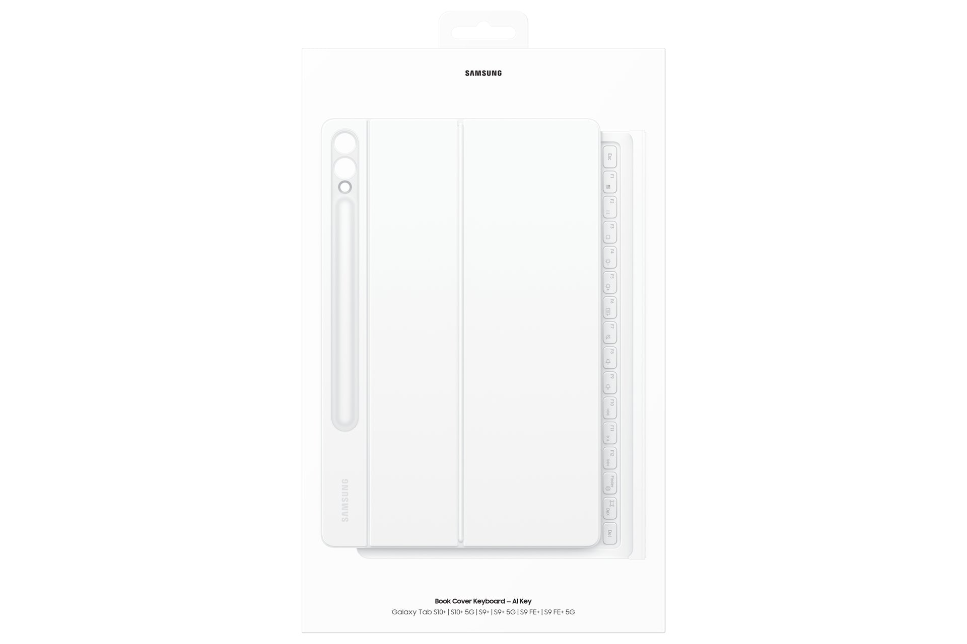 Samsung Book Cover Keyboard EF-DX825 – für Samsung Galaxy Tab S10+, S9+, S9 FE+ – 12,4" – Weiss