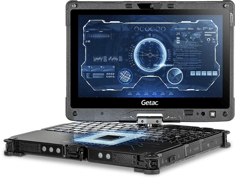 Getac V110 G7 – 11,6" FHD Touch, i5-1235U, 8 GB, 256 GB SSD, Win 11 Pro