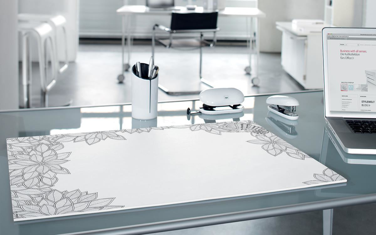 Sigel Schreibunterlage – 595 × 410 mm – 20 Blatt, 80 g/m², Erwachsenen-Malmotiv, Schwarz/Weiss