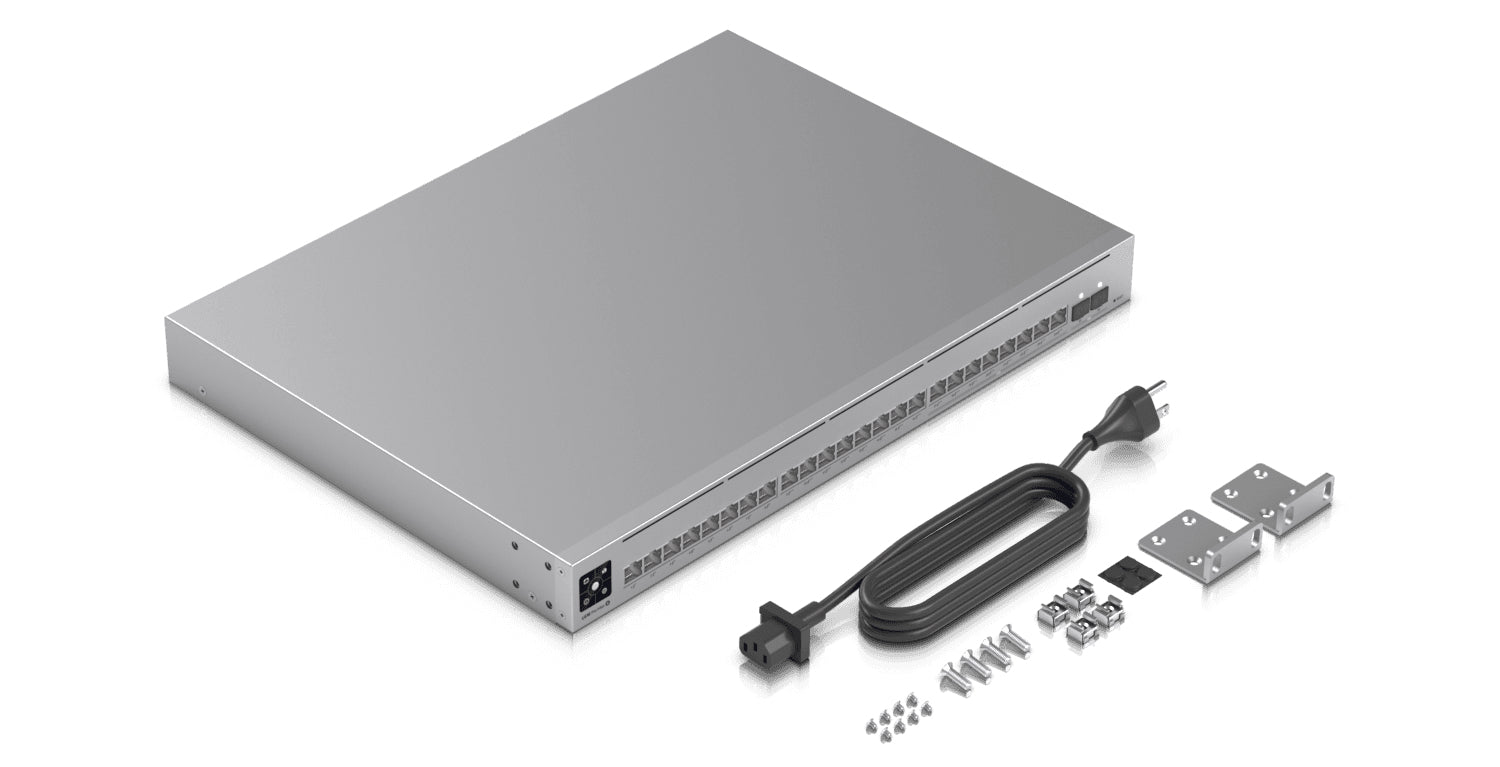 Ubiquiti USW-Pro-Max-24-PoE – Managed Switch – 24×2.5G, 2×SFP+, L3, PoE++ 400 W, 1U