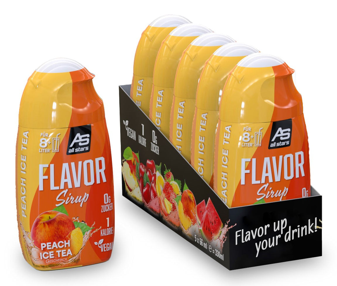 ALL STARS Fitness Products All Stars – Sirup Ice Tea Pfirsich, zuckerfrei – 65 ml