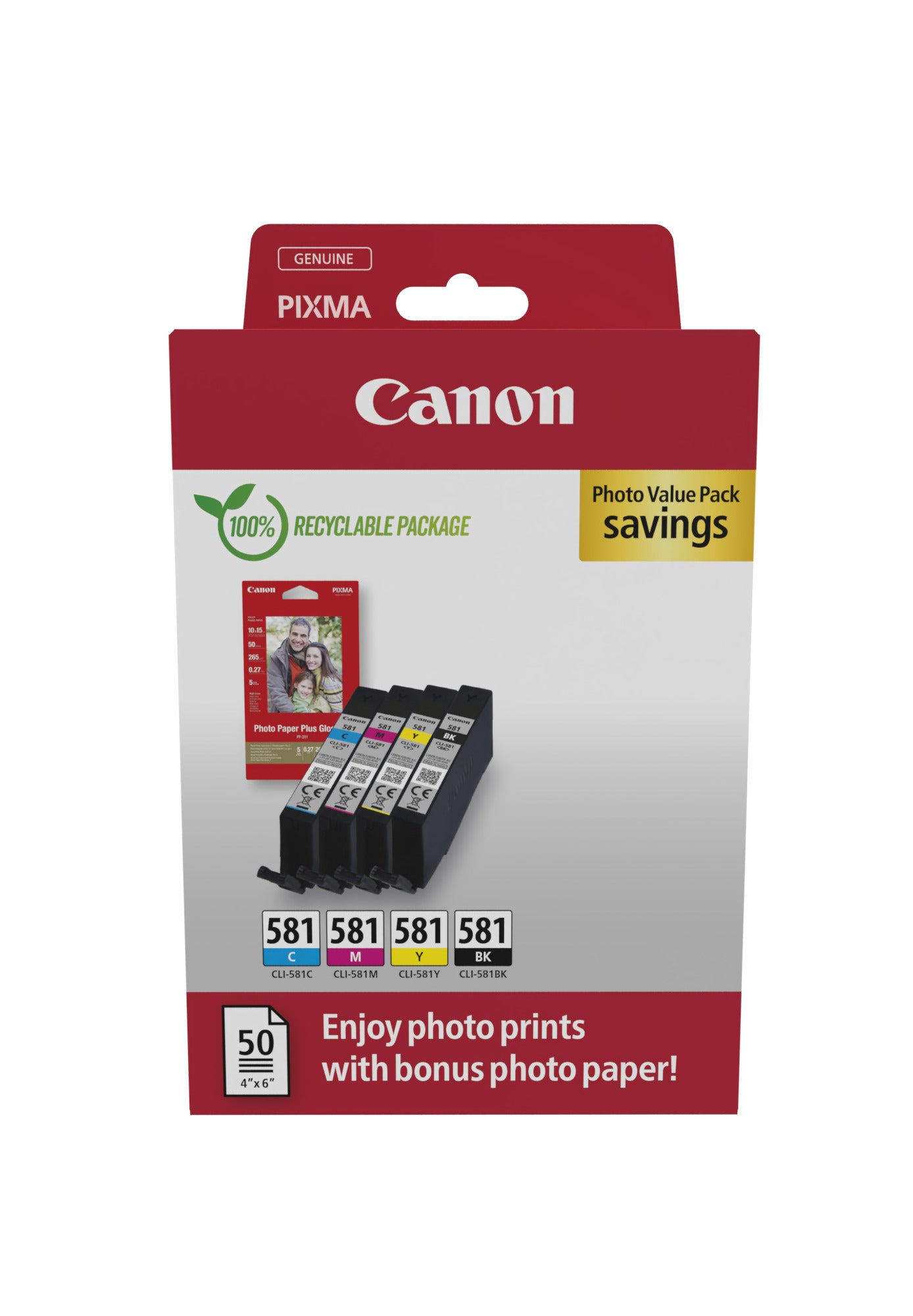 Canon Tintenpatronen-Multipack CLI-581, CMYK