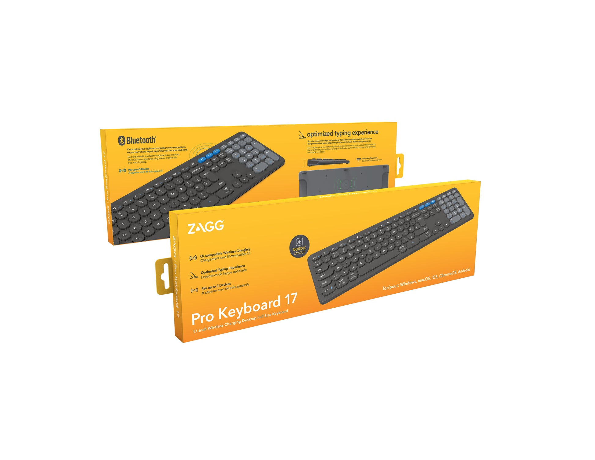 ZAGG PRO KEYB. 17 – Tastatur, Fullsize (mit Ziffernblock), Dunkelgrau