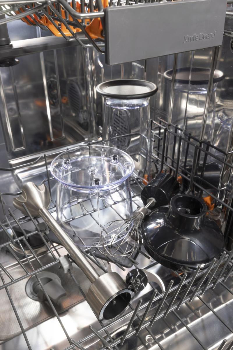 Gorenje Stabmixer HBX1500VX – 1500 W, 0,5 l Zerkleinerer, Schneebesen – schwarz/grau