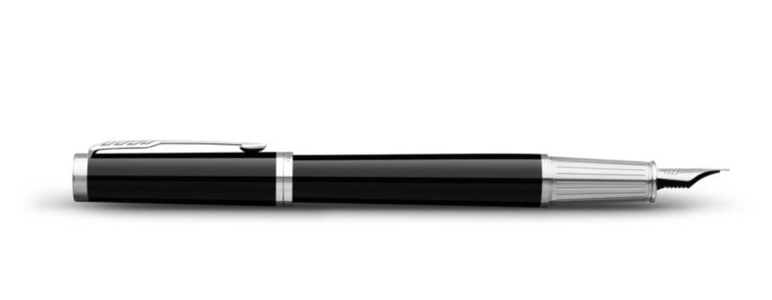 Parker Ingenuity Black C.T. – Federspitze F – schwarz, blau – Patronen