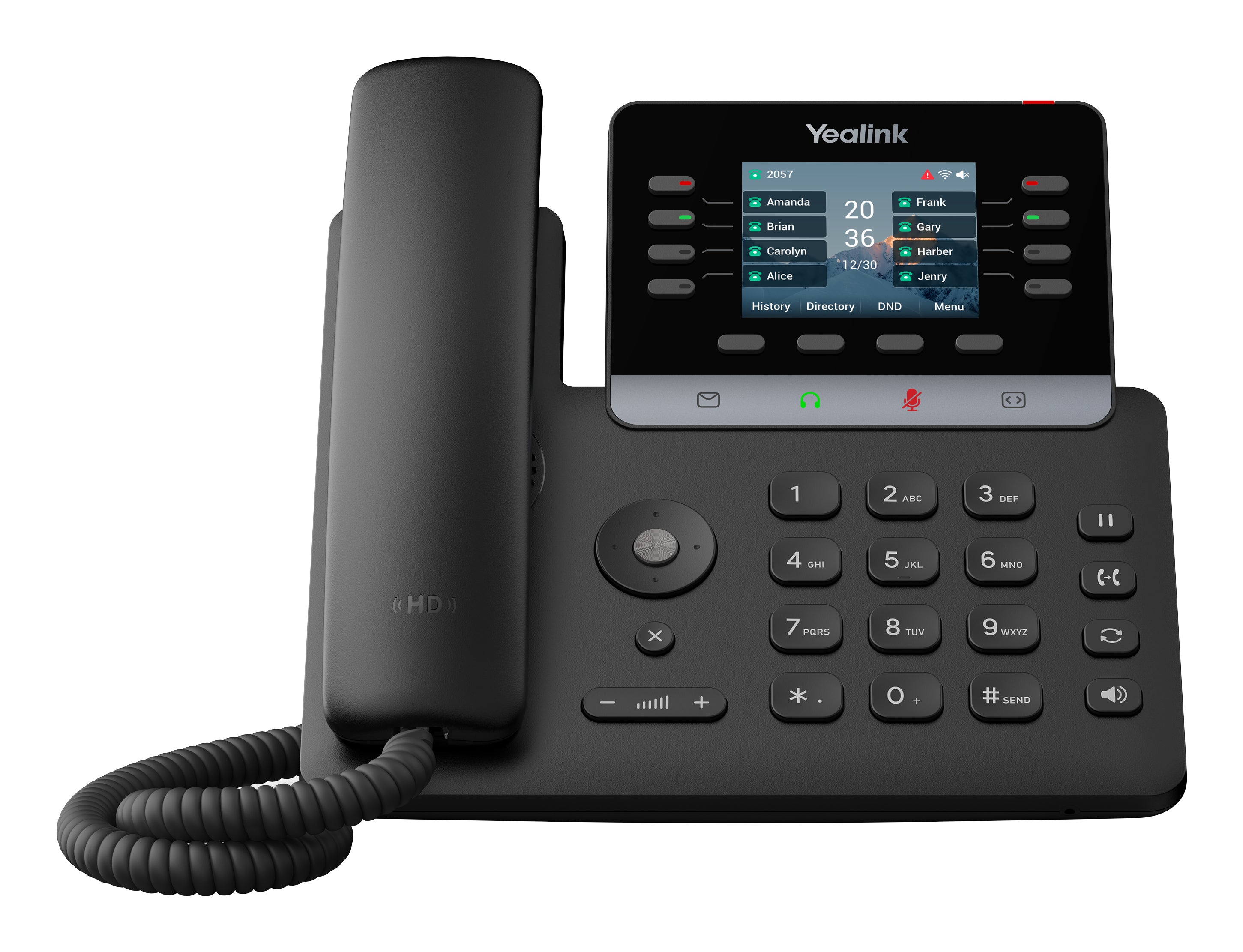 Yealink SIP-T73U – IP-Telefon, 12 VoIP-Konten, PoE, 2,8" Display, Schwarz