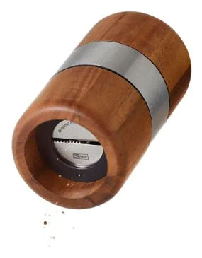 AdHoc Muskatmühle Ø 6 × 11,3 cm, Holz/Edelstahl, Braun