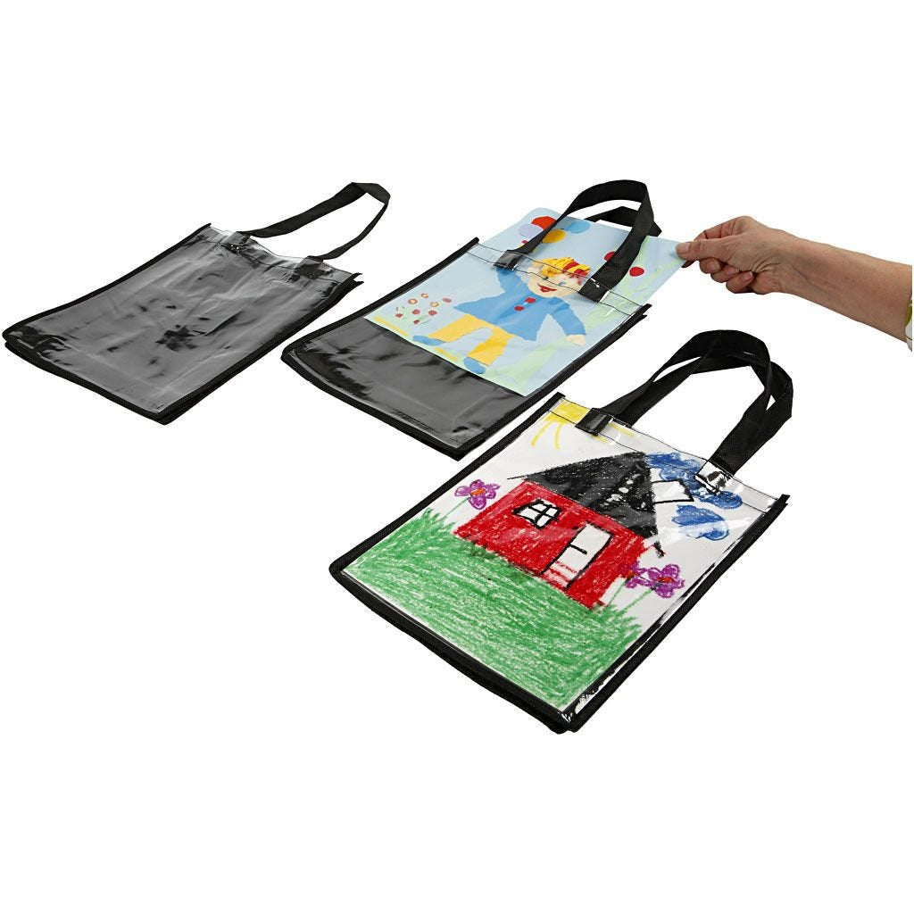 Creativ Company Stofftasche, Schwarz, 230×300×70 mm