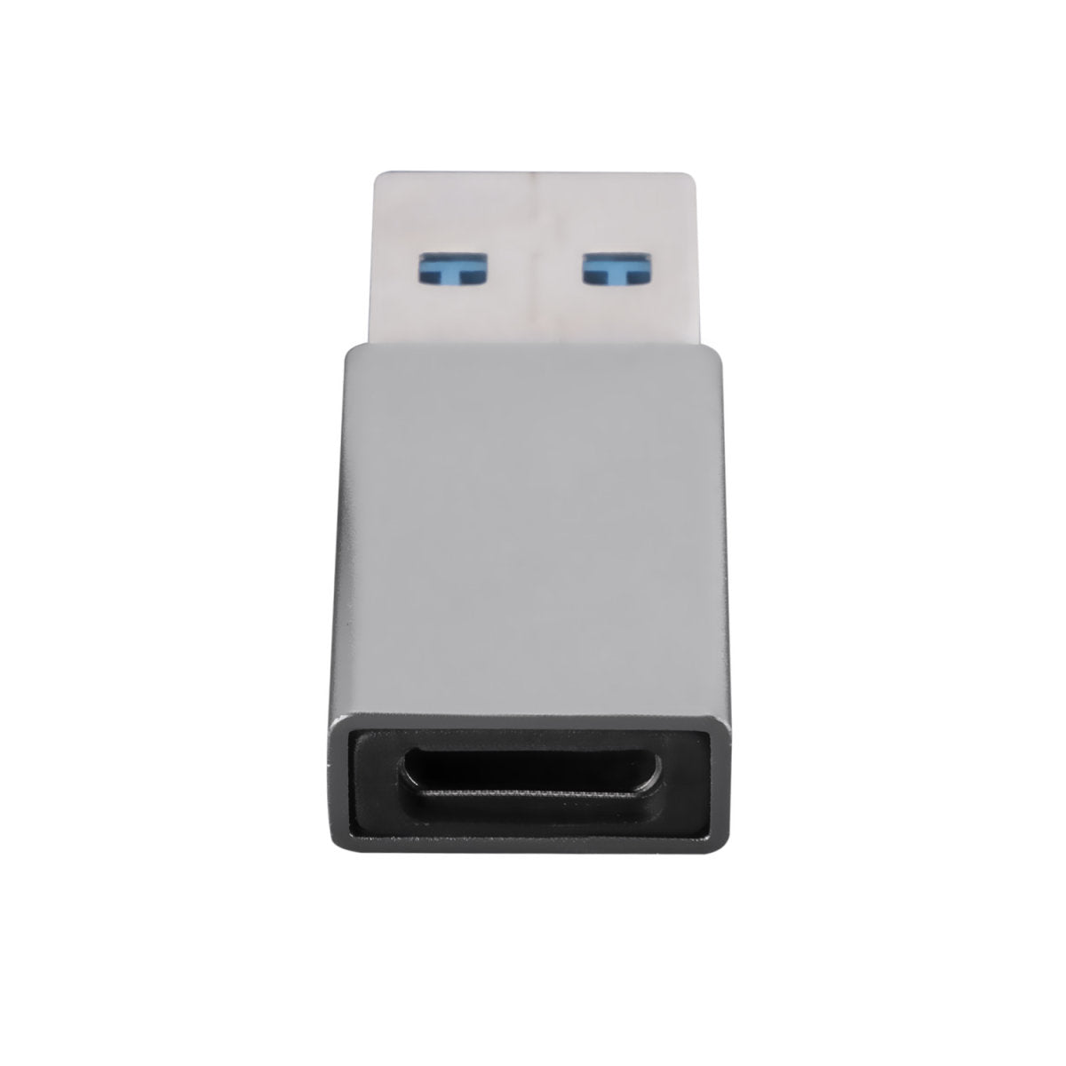 4smarts 540275 Adapter USB-A zu USB-C – USB 3,2 Gen 1 (5 Gbit/s), 2 Stück, Grau, für Windows, macOS, Android