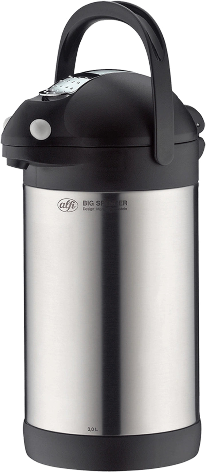 Alfi Thermoskanne Big Spender – 3 l, Edelstahl, Silber, mit Deckel, vakuumisoliert, BPA-frei