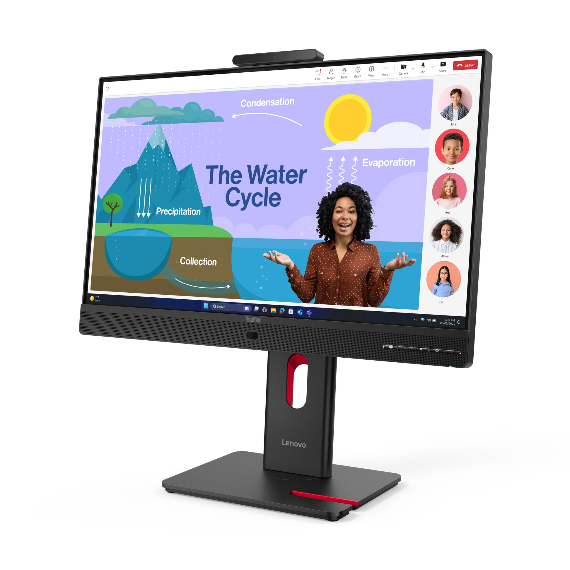 Lenovo ThinkVision T24D-4V – Monitor, 23,8" 1920 × 1080 (Full HD), Schwarz