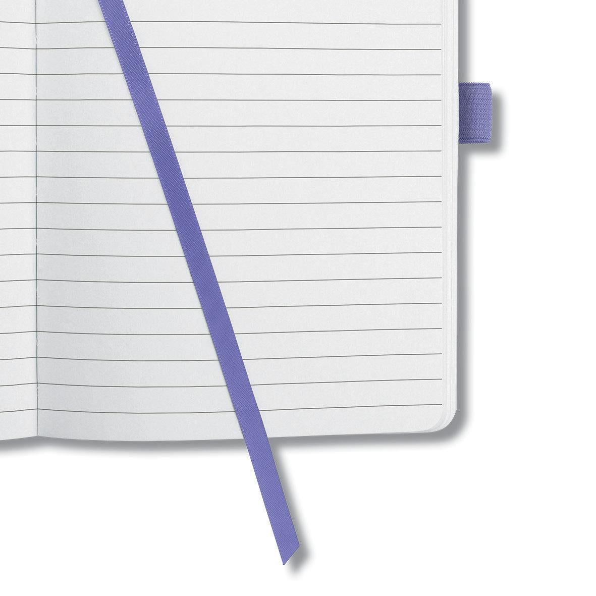 Sigel Notizbuch, A5, liniert, Fadenheftung, 174 Seiten, perforiert, 80 g/m² – dunkellila
