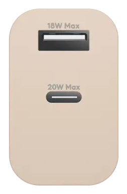 dbramante1928 CH18EUBE7204 USB Wandladegerät 28 W – USB-C×1, USB-A×1 – EU Stecker (Typ C), beige
