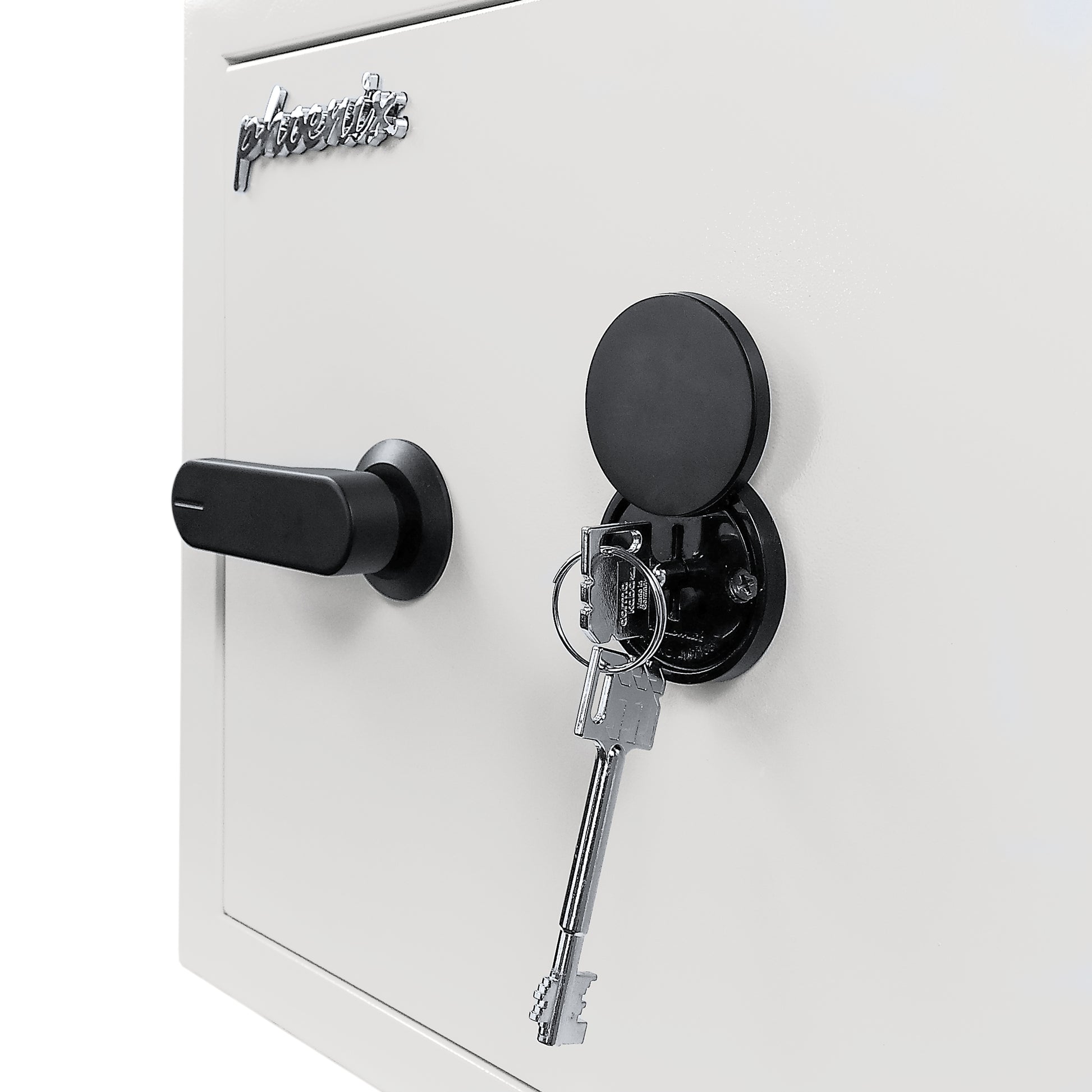 Phoenix Safe Co. Phoenix Tresor Fortress Pro SS1461K – Schlüsselschloss – 23 l – 60 Minuten Feuerschutz – Bodenmontage – Weiss