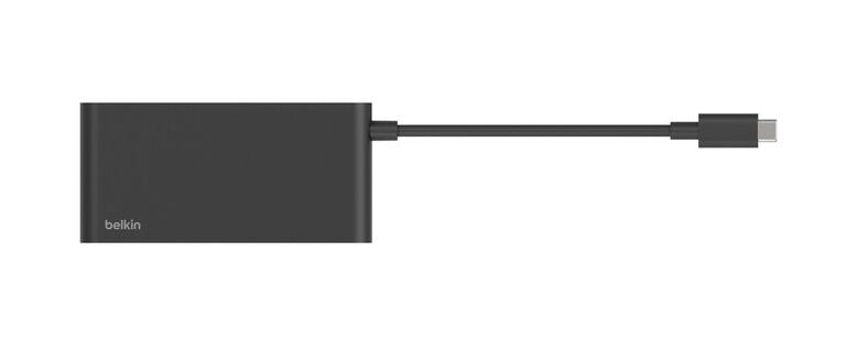Belkin AVC021HQBK Multiport-Adapter – USB-C, 1× HDMI, 4× USB, 100 W PD, für Mac/iPadOS/ChromeOS