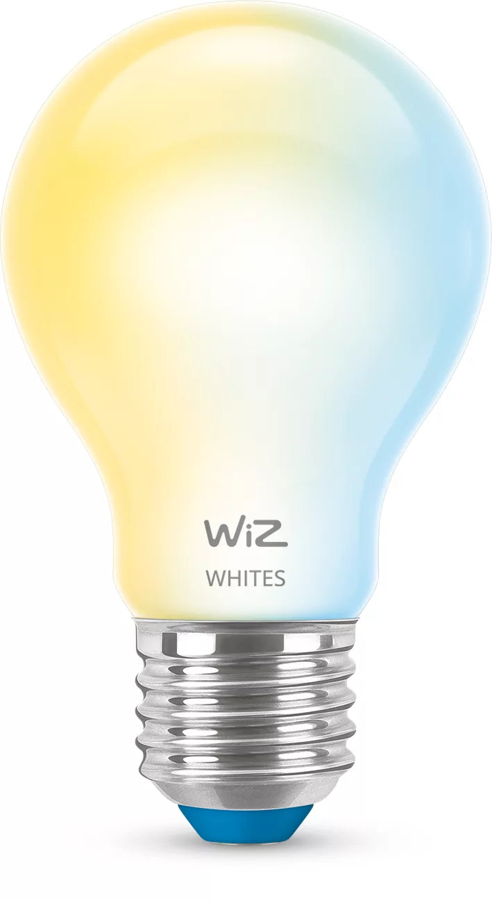 WiZ Smart-Leuchtmittel E27 – 806 lm, 2700–6500 K, WLAN/App, dimmbar – Weiss