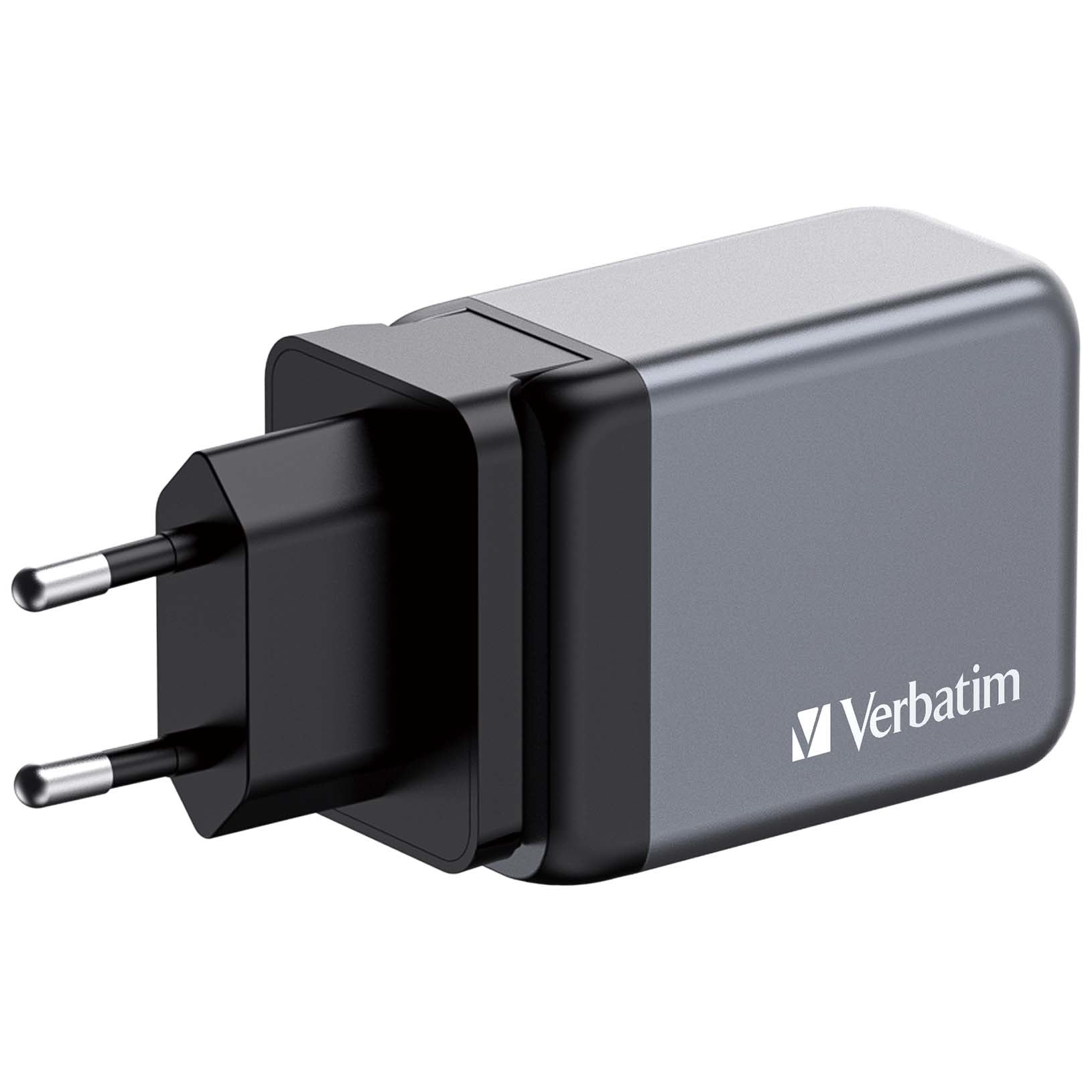 Verbatim GNC-65 USB-Ladegerät 65 W – USB-C×2, USB-A×1 – PD, PPS, QC 3.0, GaN
