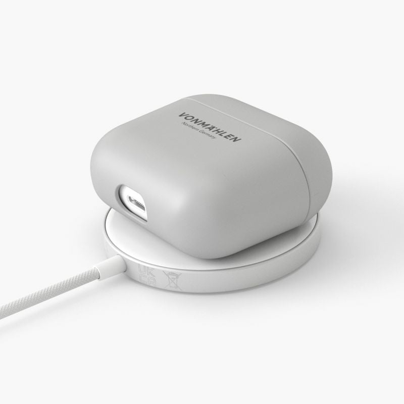Vonmählen Thin Case APC00003 – Schutzhülle – für Apple AirPods (3. Generation) – fallbeständig – hellgrau