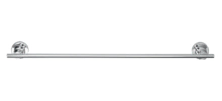 tesa Handtuchhalter – Klebemontage – 60 cm Breite – Silber – Metall