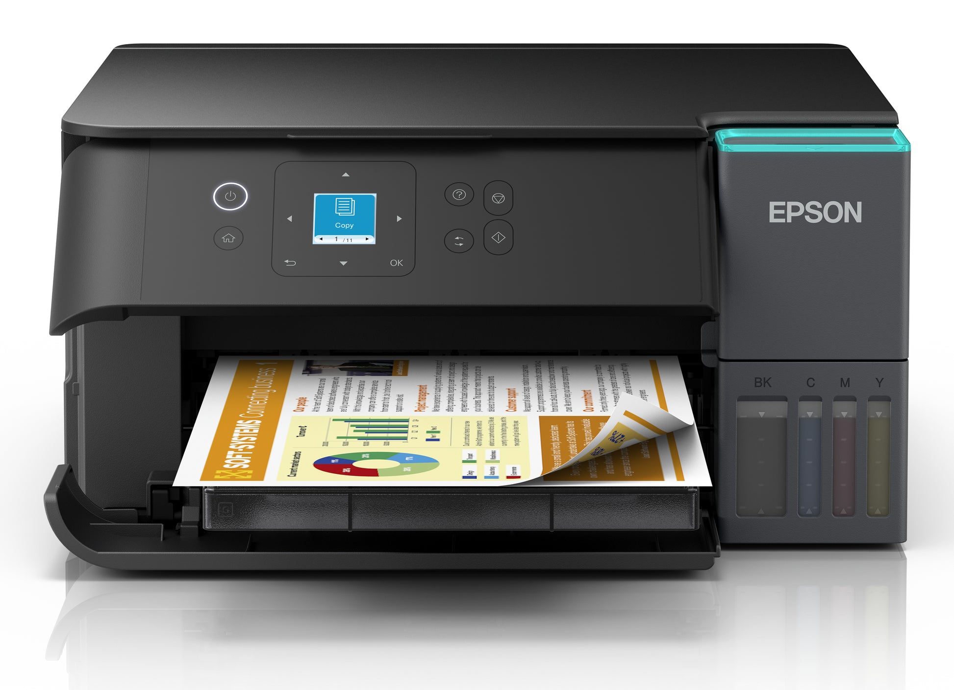 Epson EcoTank ET-2851 – Farbtintenstrahl-Multifunktionsdrucker, A4, 3-in-1, Duplex, WLAN, AirPrint