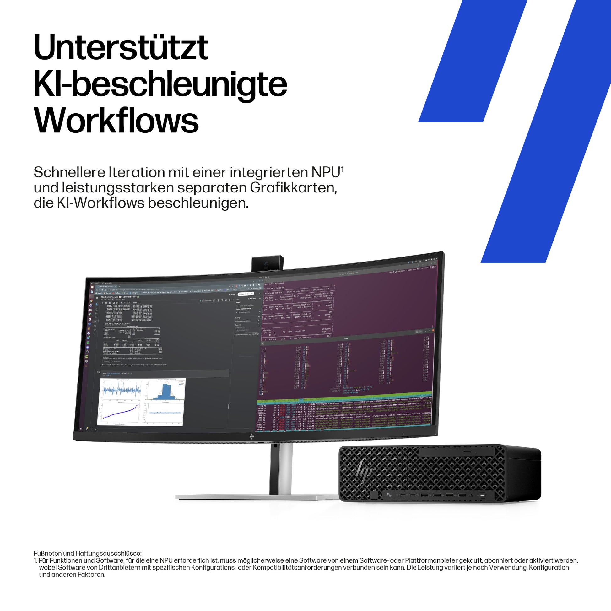 HP Z2 SFF – Intel Core Ultra 7 265K, 32 GB RAM, 1 TB SSD, NVIDIA RTX A400 4 GB, Windows 11 Pro