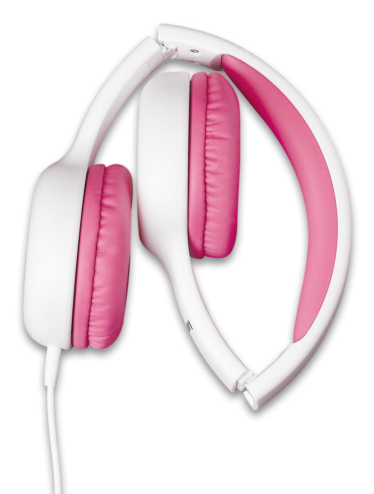 Lenco HP-010PK Kinderkopfhörer – On-Ear, Stereo, 3,5 mm Klinke, 85 dB Lautstärke-Limit, Pink