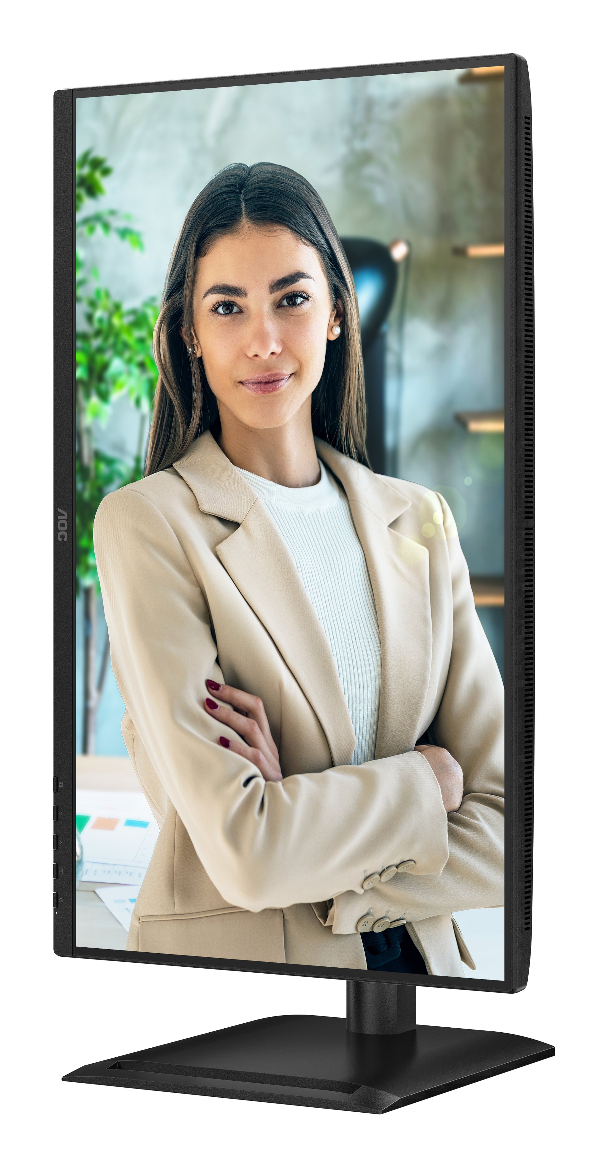 AOC 24P4CV – Monitor, 23,8" 1920 × 1080 (Full HD), IPS, 120 Hz, KVM, VESA 100 × 100, Schwarz
