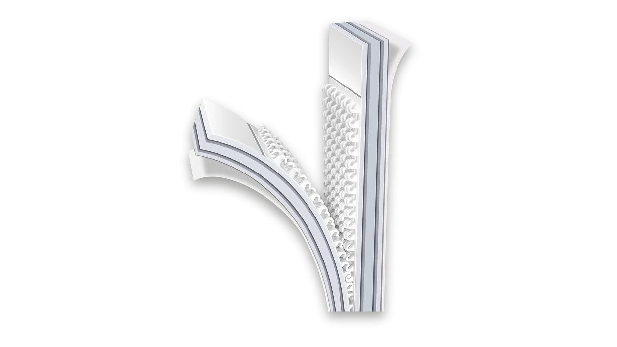 Tesa Montageband Powerstrips Click, für glatte Oberflächen – 20 mm × 0,06 m, weiss, bis 1,8 kg