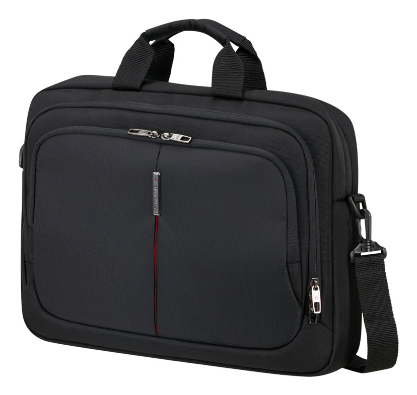 Samsonite GUARDIT 3.0 SLIM Notebook-Tasche bis 17,3" – Trolley-Band, abnehmbarer Schultergurt – Schwarz